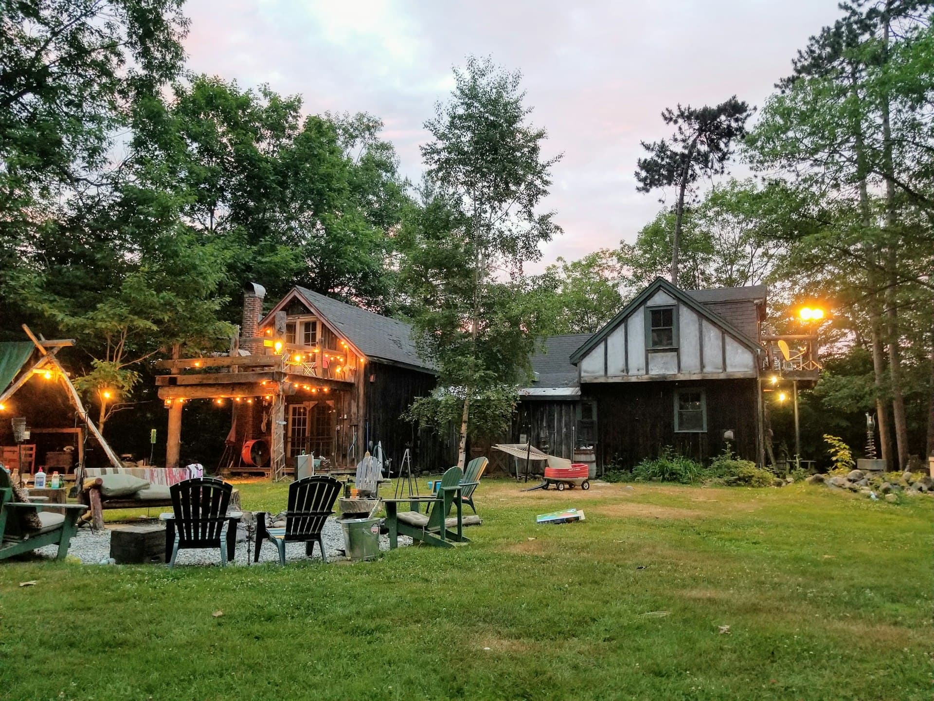 Lush green Minnesota yard